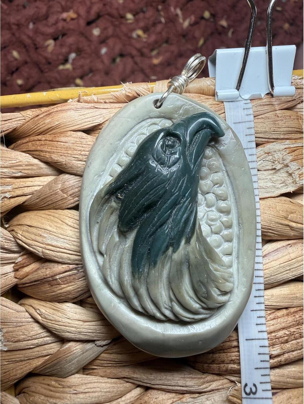 Succor Creek Carved Eagle Pendant - Vintage